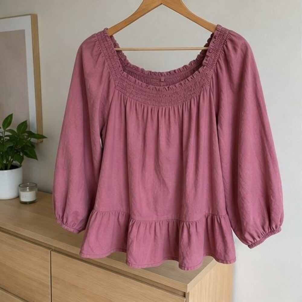 Lilac Button Blouse